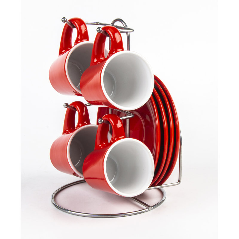 Ceramic Espresso Cup and Saucer