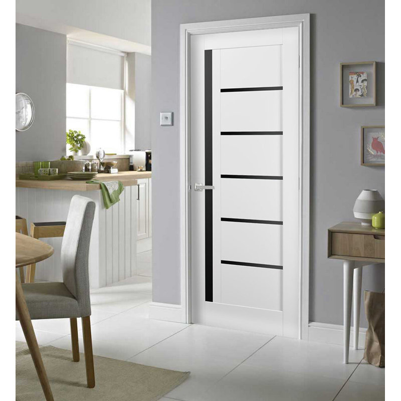 Porte standard en bois manufacturé Quadro, 36 po x 80 po, Blanc