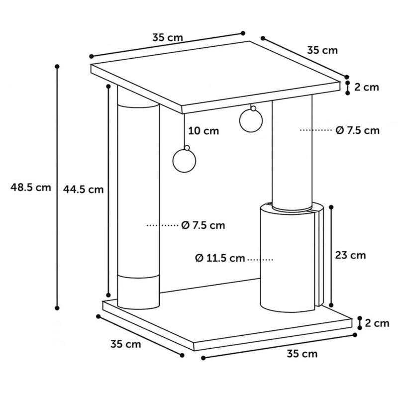 48.5cm H Cat Tree
