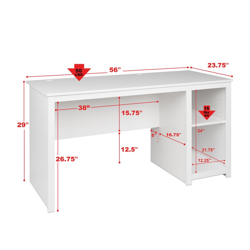 Latitude Run® Wanda Desk & Reviews | Wayfair