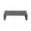 Canapé double + table basse rectangulaire, coussins gris clair-1172929373