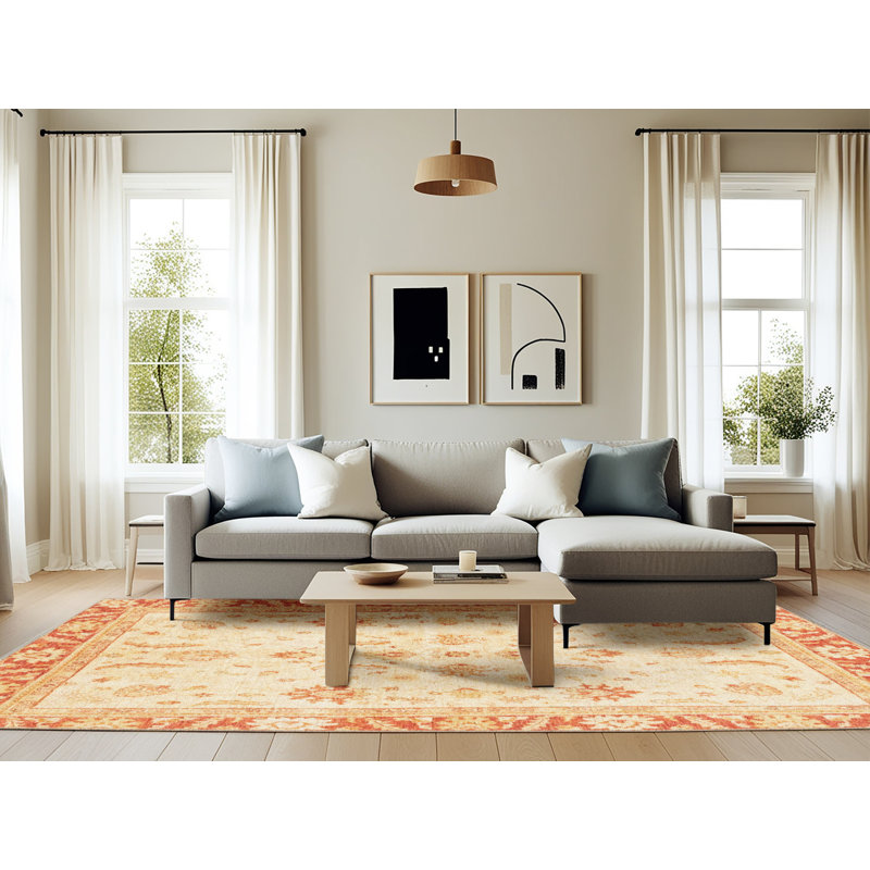 Abstract Indoor Rug, Rectangle 6' x 9'