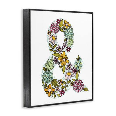 Hydrangea Florals Ampersand Framed Giclee, design by Mandy Ford Art + Illustration