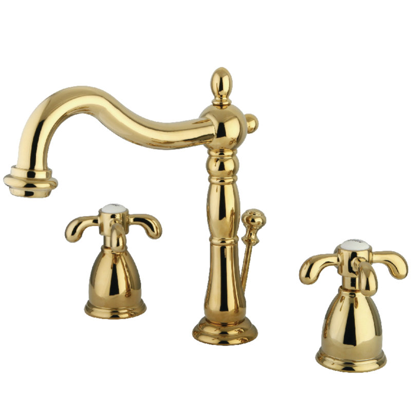 Robinet de salle de bain espacé Kingston, Laiton poli