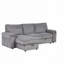 Canapé-lit modulaire Upholstery avec sacs de rangement et 2 porte-gobelets sur les accoudoirs-786965787