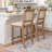 Breider Natural Cane Counter Stool