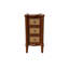 Rattan 3-Drawer Narrow Side Table