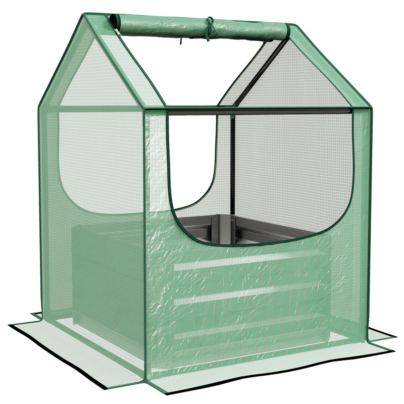 Burkni 2 Ft W x 2 Ft D Lean-To Greenhouse