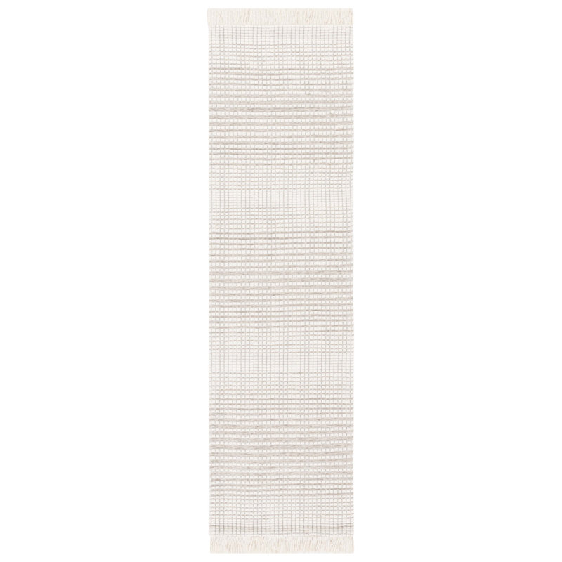 Gavrilin Hand Woven Wool With Cotton Cloth Backing Rug, Runner 2'3" x 8'