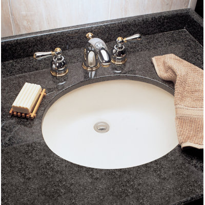 American Standard Ovalyn 17.38 " Ceramic Oval Bathroom Sink and Overflow Hole