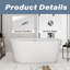 Baignoire de trempage autoportante en acrylique 67 po x 31 po-105532376