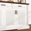 Buffet de rangement cannelé 63 "avec tablette et 3 tiroirs-1298218418