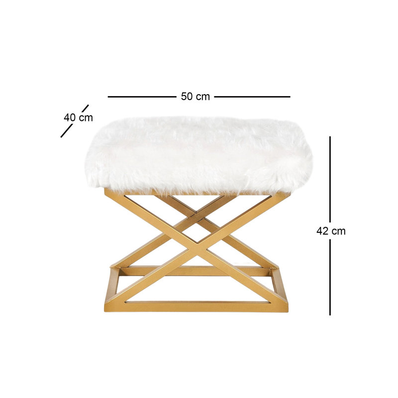Pouf, Blanc