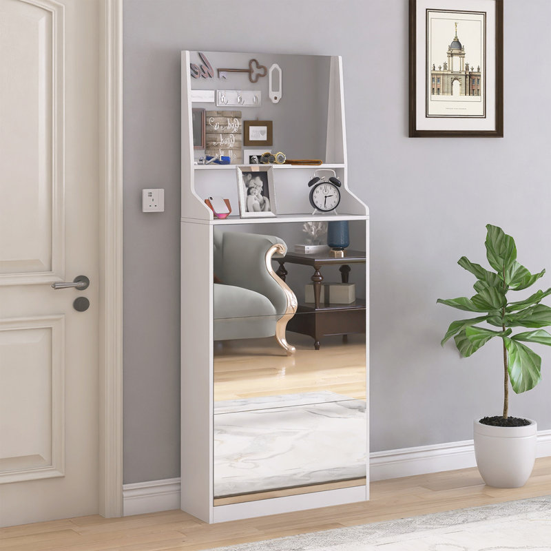 18 Pair Flip Down Shoe Storage