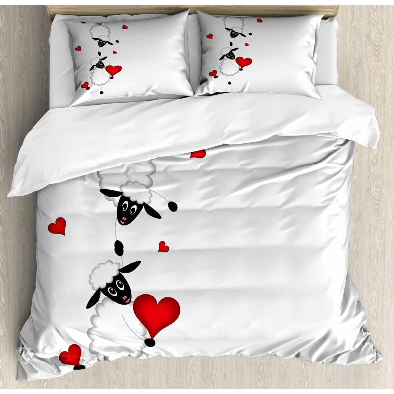 Ensemble de housse de couette en microfibre 3 pièces Cottage, Housse de couette pour très grand lit