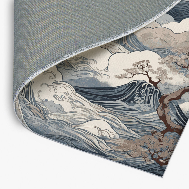 Tapis intérieur et extérieur Sakura Sunset, Rectangle 1'6" x 2'6"