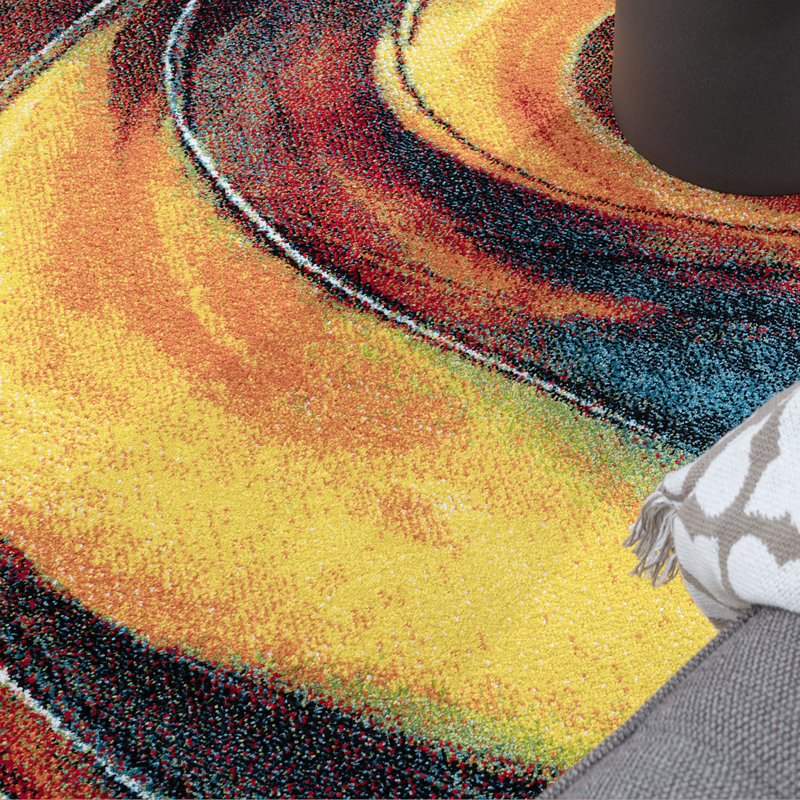Monroe Abstract Area Rug, Rectangular 80 x 150cm
