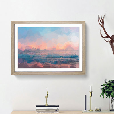 Sundown in Sri Lanka in Abstract - Framed Print