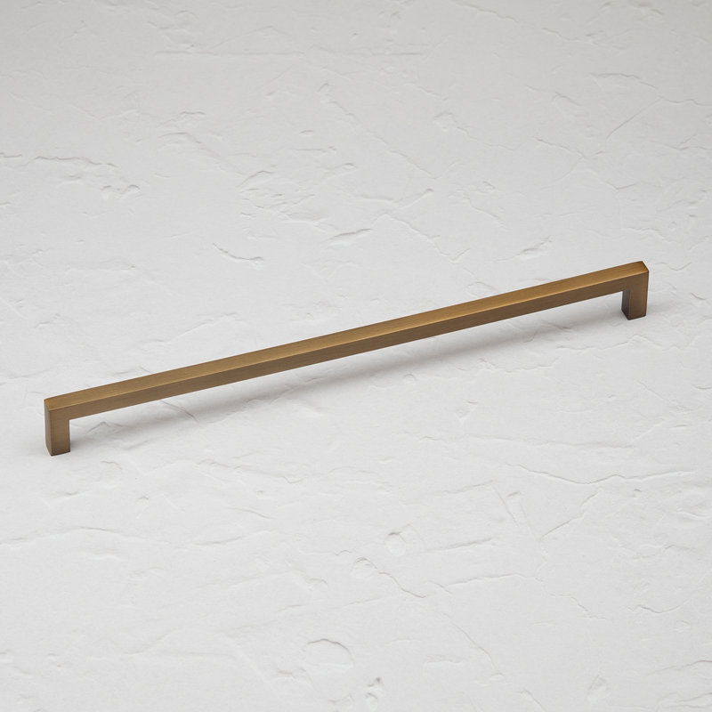 Antique Brass Square D-Bar Handles, 320mm