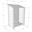 123cm W x 80cm D Solid Wood Log Store-18070376
