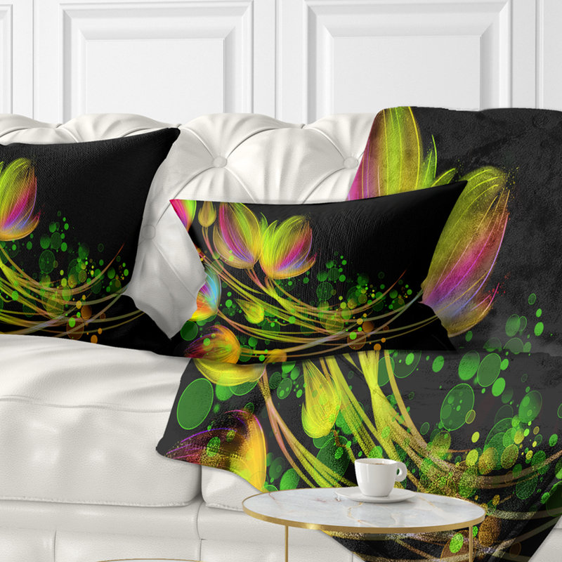 Coussin Bright - bouquet imprimé floral