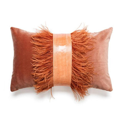 Ostrich Lumbar Pillow Cover & Insert