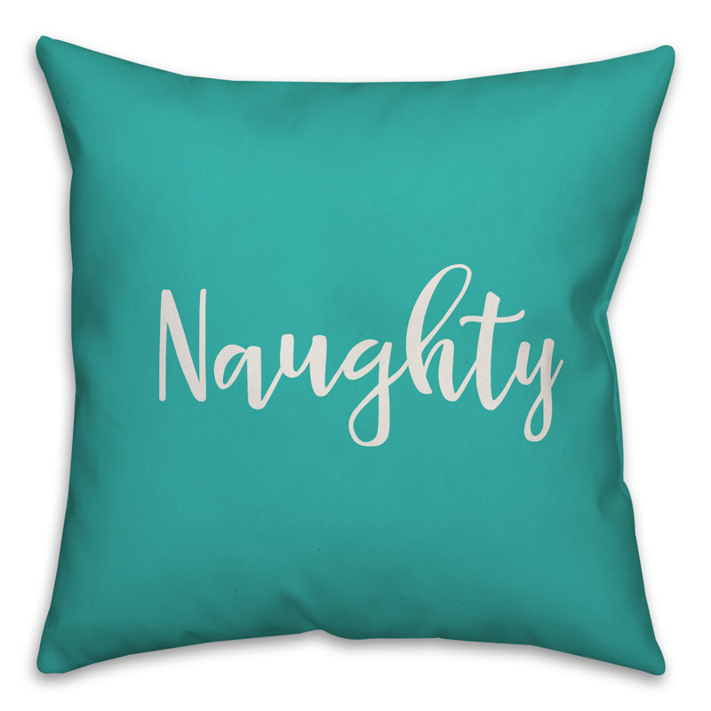  Coussin décoratif Naughty, Bleu sarcelle, Housse de coussin