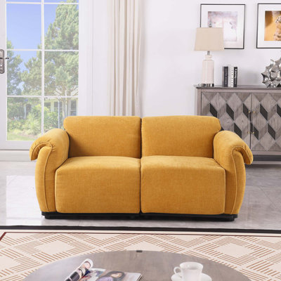 Canapé modulaire moderne en chenille avec structure en fer