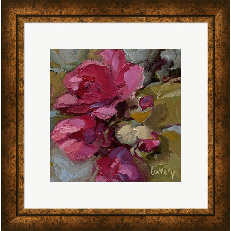 Fuchsia Blossoms par Andrea Lavery - impression encadrée