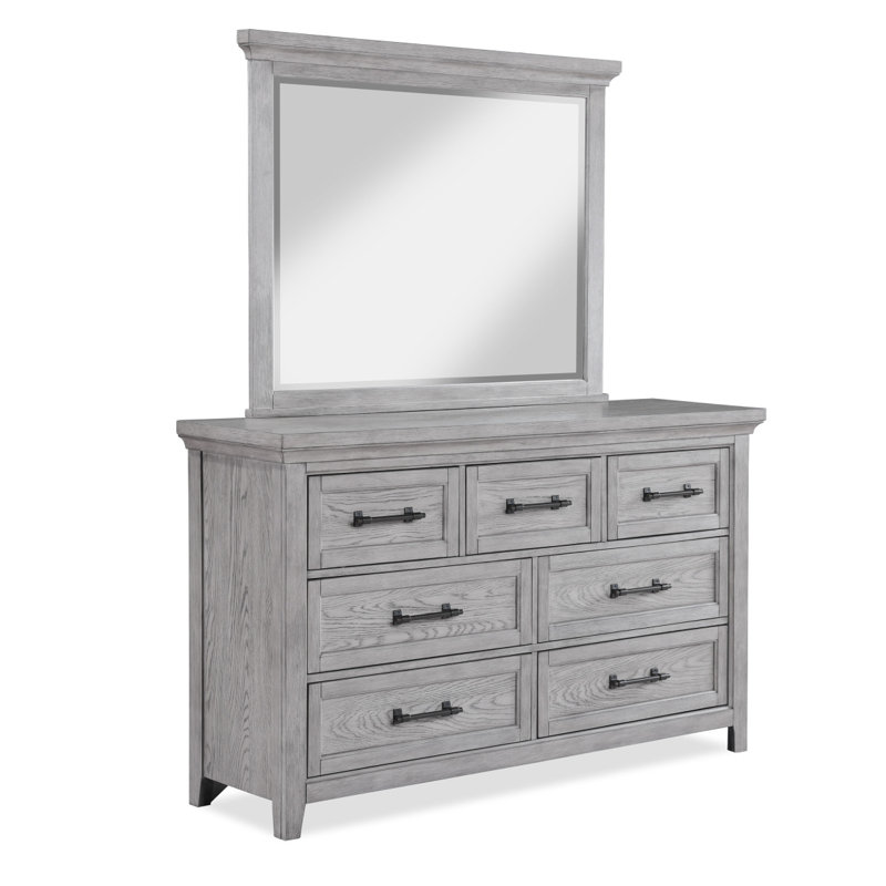 Mobilier de chambre à coucher contemporain en bois avec poignées en métal 1Pc