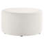 Modway Callum Large 29" Round Woven Heathered Fabric Upholstered Ottoman-96356094