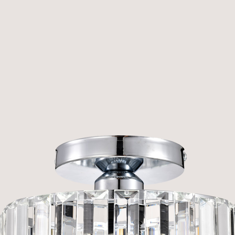 Plafonnier semi Lily, Chrome
