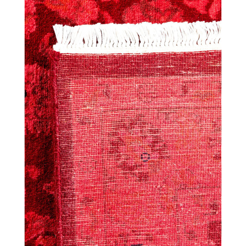 Holsworth One-of-a-Kind 3' 1" X 5' 4" New Age Wool Area Rug Red