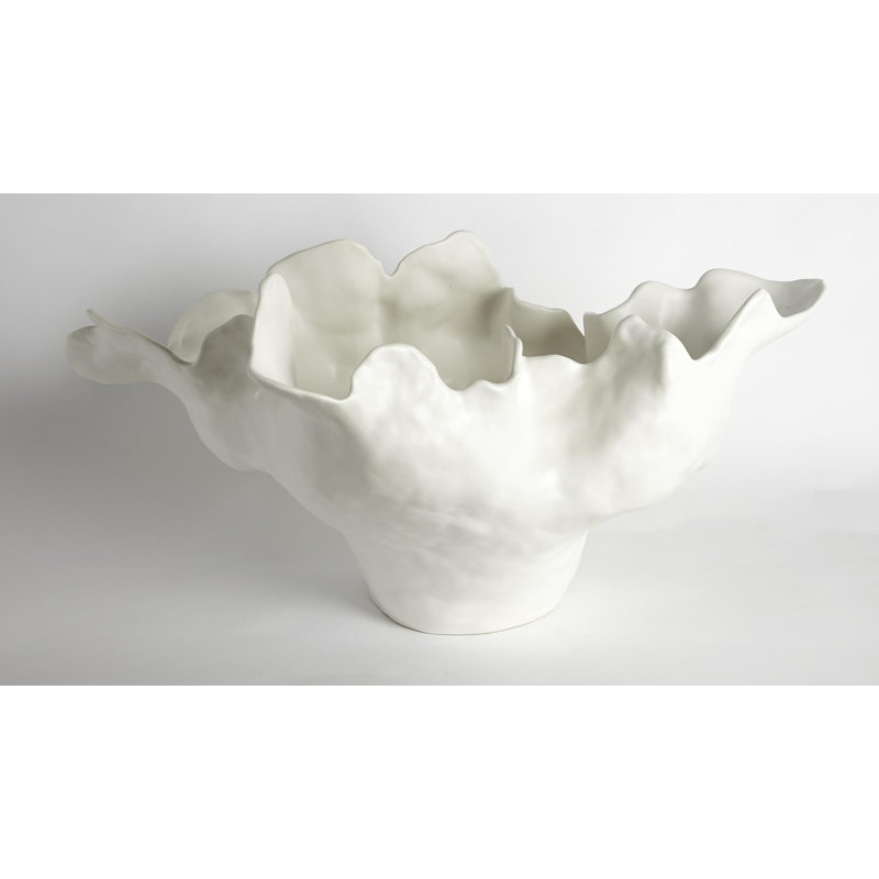 Meteor Bowl-Ivory, 15" H x 20" W x 29" D