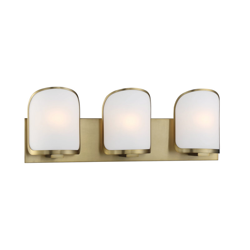 Everly Quinn Bishop Crossing Bath Soft Brass Vanity Light