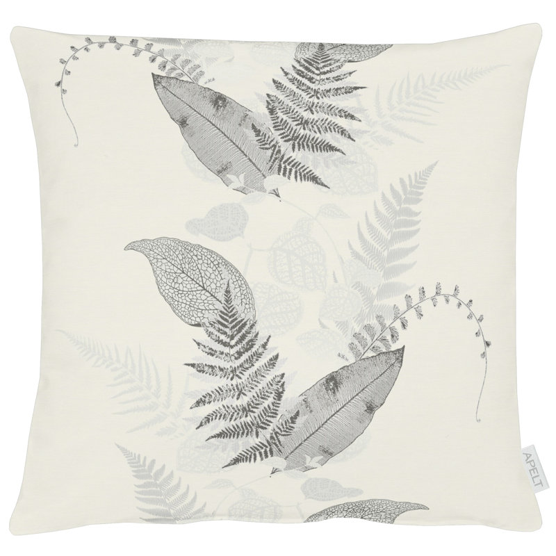 Square Cushion, White/Black