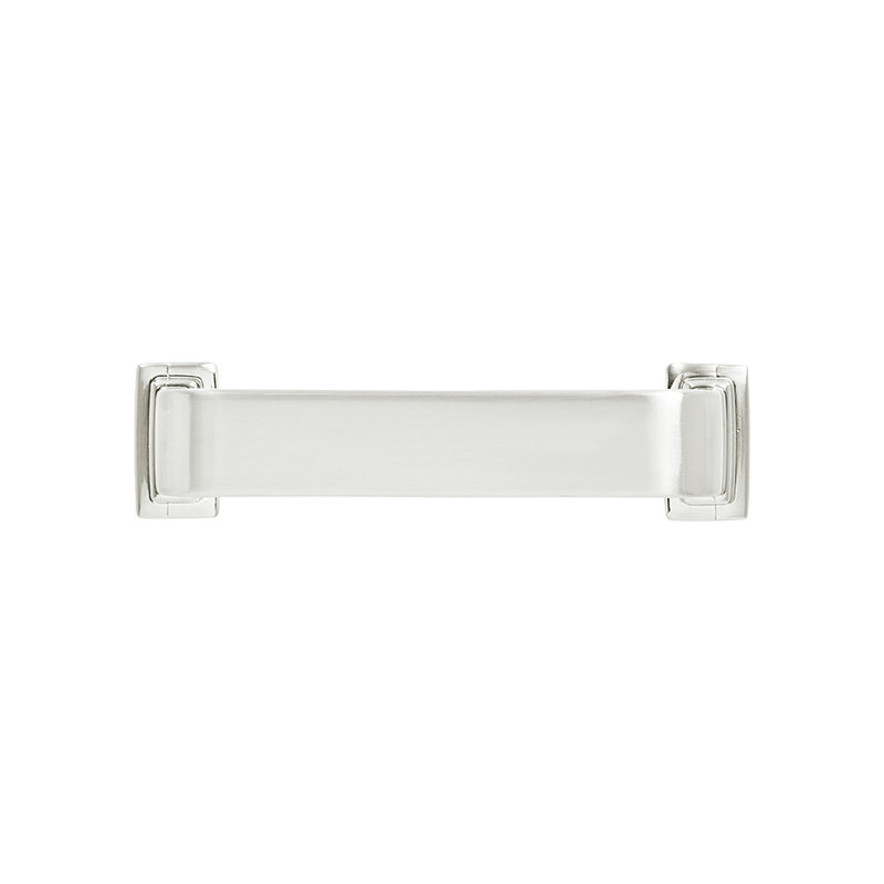 Brighton Collection Handle Pull - Cabinet Pull - Farmhouse Hardware for Drawers & Cabinets, 3-3/4", Satin Nickel