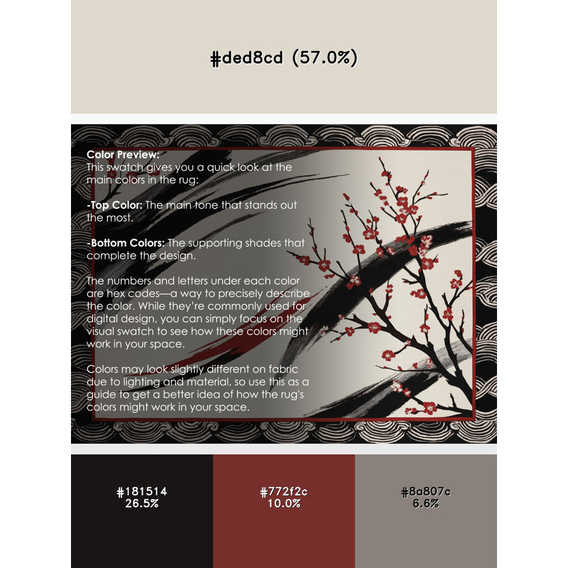 Cherry Breeze Rug, Round 4'