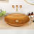 23.5" X 16" Vessel Sink Teak Wood Washbasin With Drainage Hole & Smooth Finish