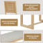 Ensemble de table de salle à manger 6 pièces pour 6, table rectangulaire en bois de 60 po avec base à tréteaux, 4 chaises et banc rembourrés pour la cuisine et la salle à manger