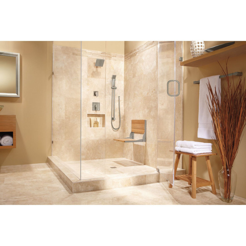 90 Degree 24" Wall Mounted Towel Bar, Brushed Nickel, 24"