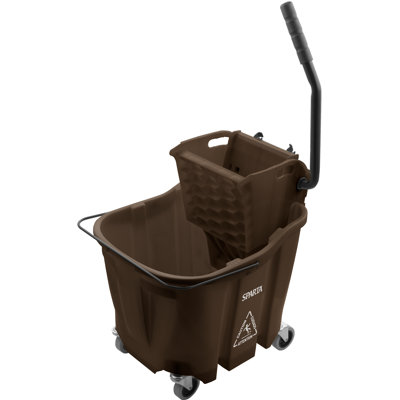 Combo seau à vadrouille 35 qt OmniFit: Essoreuse à pression latérale 35 pte - Jaune