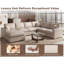 Canapé modulaire surdimensionné en cuir pour le salon, canapé 7 places en U avec repose-pieds, beige-628821659