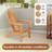 Solid Grade A Teak Adirondack Chair, 440 lbs Weight Capacity, Weather Resistant Outdoor Patio Lounge Seat for Garden & Poolside