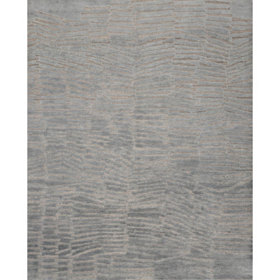 Classics Hand-Knotted Wool Gray/Green Area Rug