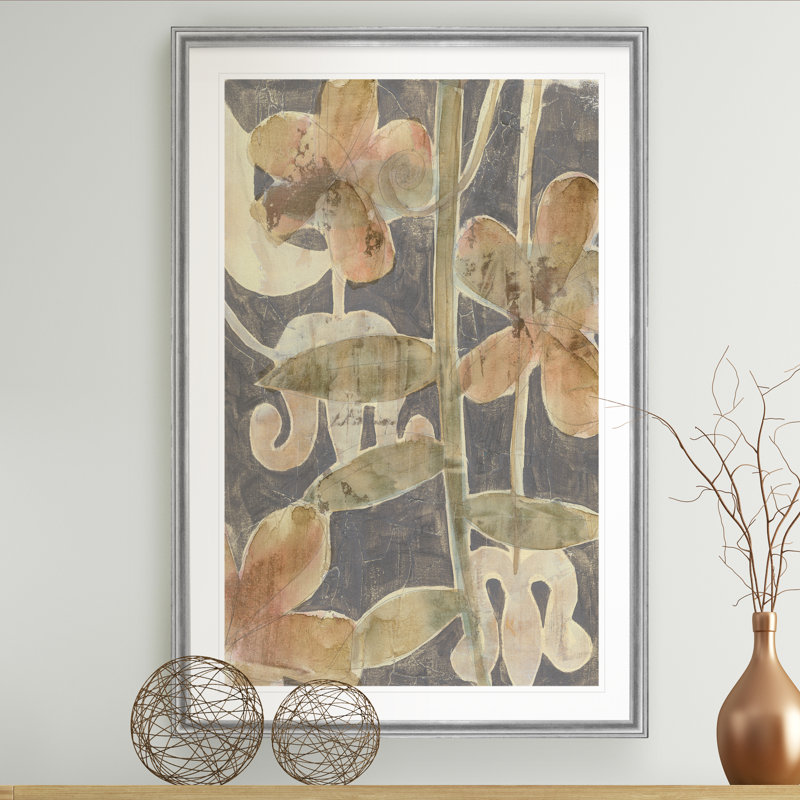 « rainforest fresco ii », impression sur toile, H 18,5 po x l 24,5 po x P 1,5 po, Argent