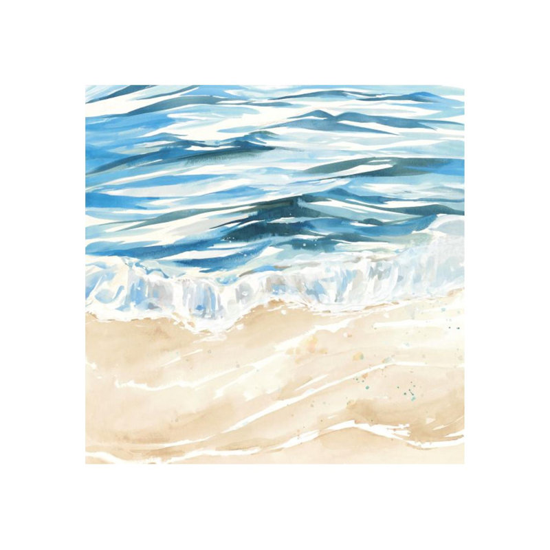 Waves Crashing II Print by Barclay Butera, 30" H x 30" W x 1.5" D, Outdoor