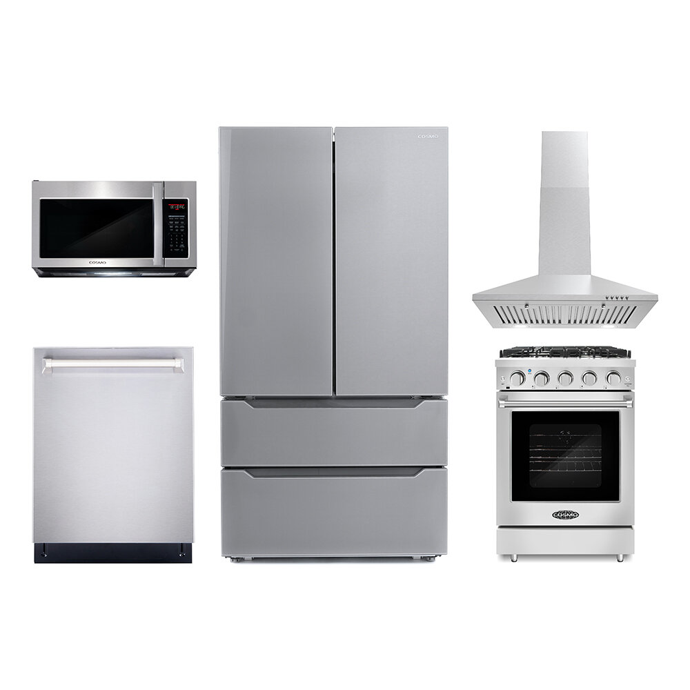 https://assets.wfcdn.com/im/87984929/compr-r85/1709/170903980/cosmo-5-piece-kitchen-appliance-package-with-french-door-refrigerator-2380-gas-freestanding-range-built-in-dishwasher-over-the-range-microwave-and-wall-mount-range-hood.jpg