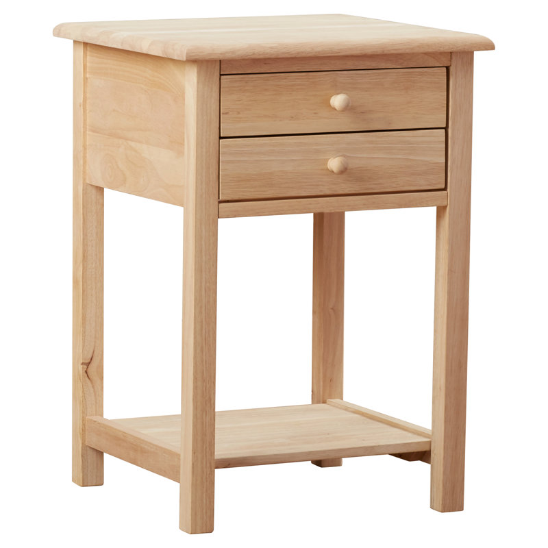 Table de bout en bois avec rangement Manatuto