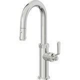 Pull-Down Prep/Bar Faucet With Button Sprayer